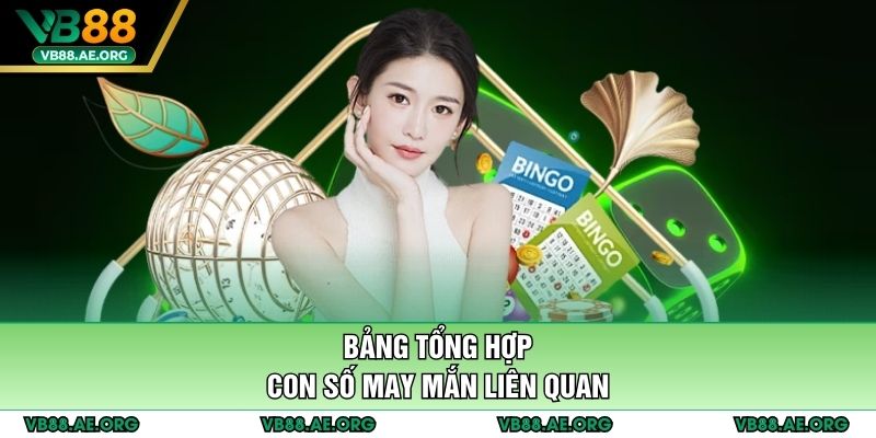 Bảng tổng hợp con số may mắn liên quan